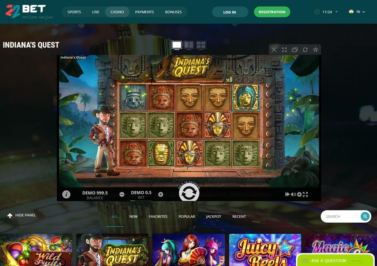 22bet bonus casino